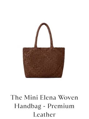 Milaner Mini Woven Leather Tote Bag in Brown - Classic Everyday Carry-Premium